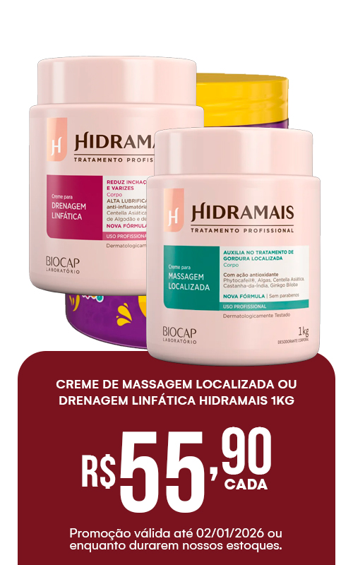 creme de massagem Hidramais 