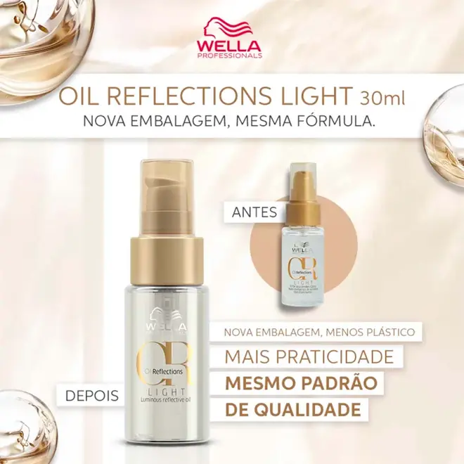 Óleo Capilar Wella Professionals Oil Reflections Light 30ML