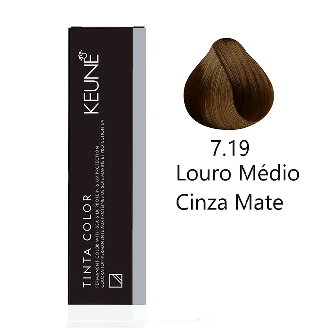 Coloração Keune 7.19 Louro Médio Mate 60ML
