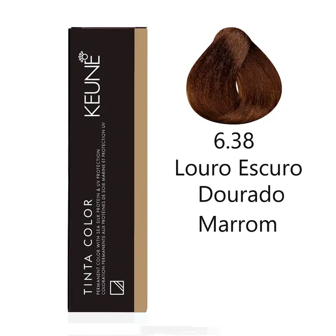 Coloração Keune 6.38 Louro Escuro Avelã 60ML