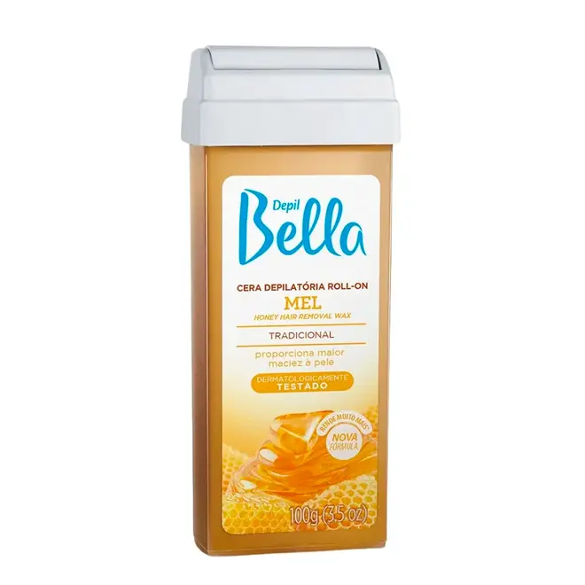 Cera Depilatória Depil Bella Roll-On Mel 100g