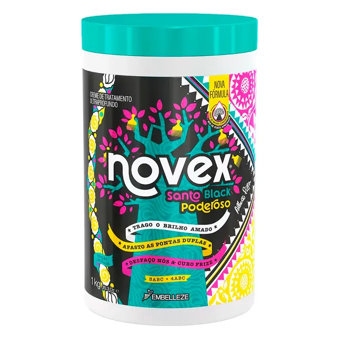 Creme de Tratamento Embelleze Novex Meus Cachos Santo Black Poderoso 1Kg