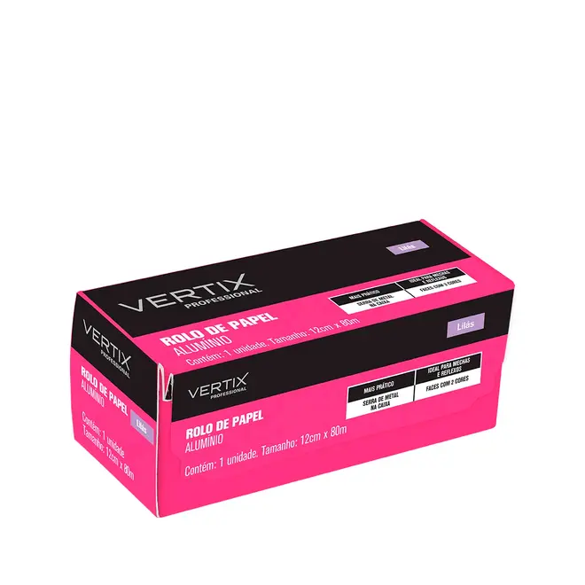 Papel Alumínio Vertix Rolo de 80 Metros