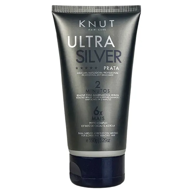 Máscara Capilar Knut Ultra Silver Prateada 150g