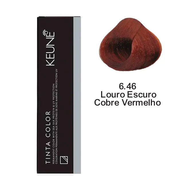 Coloração Keune 6.46 Louro Escuro Cobre Vermelho 60ML