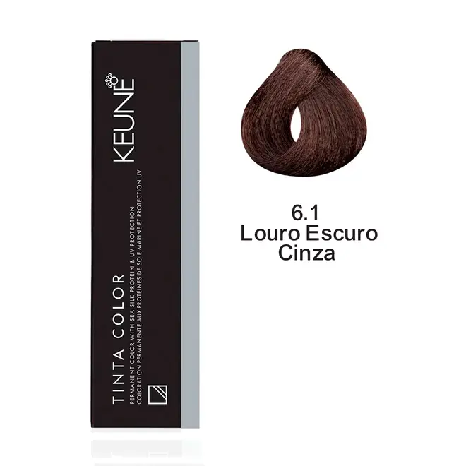 Coloração Keune 6.1 Louro Escuro Cinza 60ML