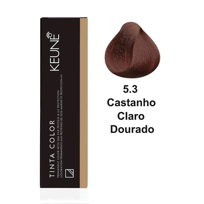 Coloração Keune 5.3 Castanho Claro Dourado 60ML