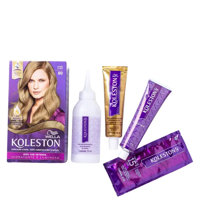 Coloração Permanente Koleston 80 Louro Claro 125ml