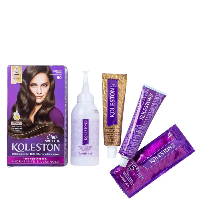 Coloração Permanente Koleston 50 Castanho Claro 125ml