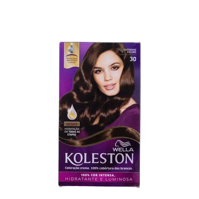 Coloração Permanente Koleston 30 Castanho Escuro 125ml