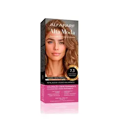 Coloração Permanente Alta Moda 7.3 Louro Dourado 150g