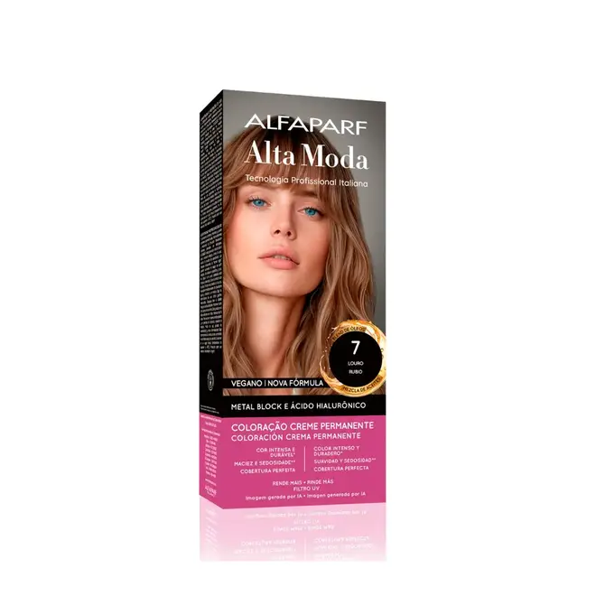 Coloração Permanente Alta Moda 7 Louro 150g