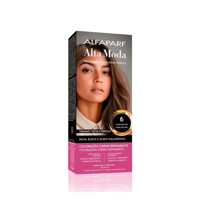 Coloração Permanente Alta Moda 6 Louro Escuro 150g