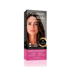 Coloração Permanente Alta Moda 5 Castanho Claro 150g