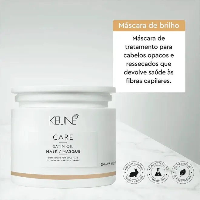Máscara Capilar Keune Care Satin Oil 200ML