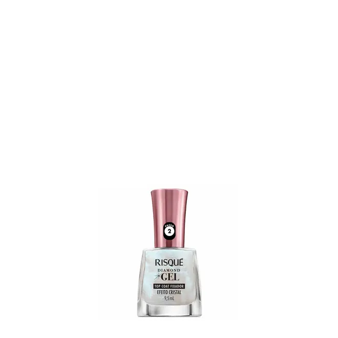 Esmalte Risqué Top Coat Fixador Efeito Cristal Gel 9,5ml