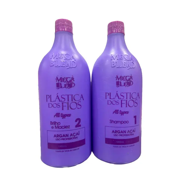 Kit Escova Mega Blend Plastica dos Fios 1lt