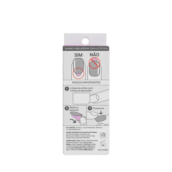 Unha Kiss New York Postiça imPress Warm Witches