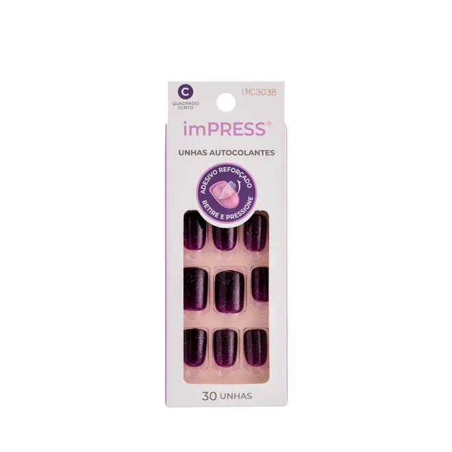 Unha Kiss New York Postiça imPress After Thought