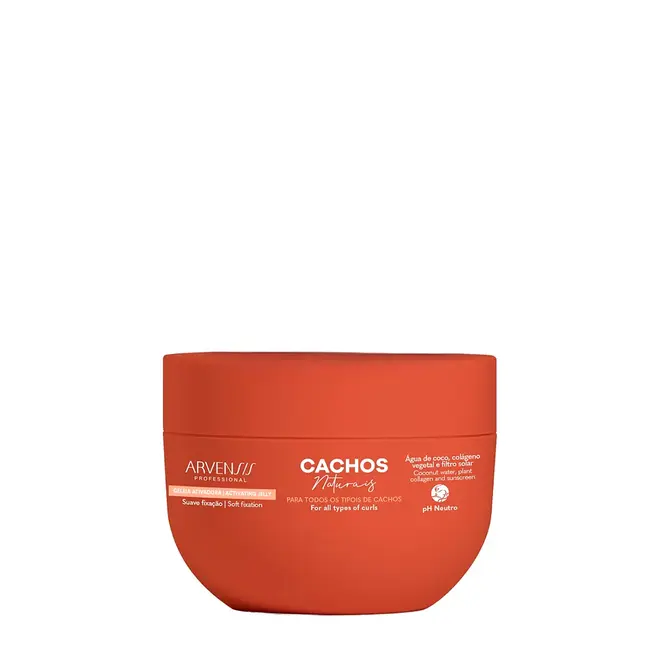 Gelatina Ativadora Arvensis Cachos Naturais Fixação Leve 250g