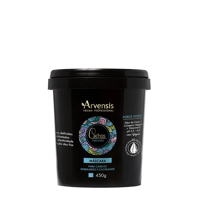 Máscara Capilar Arvensis Cachos Naturais Ondulados e Cacheados 450g