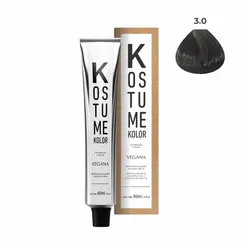 Coloração Permanente Kostume kolor Vegana 3.0 Castanho Escuro 60ml