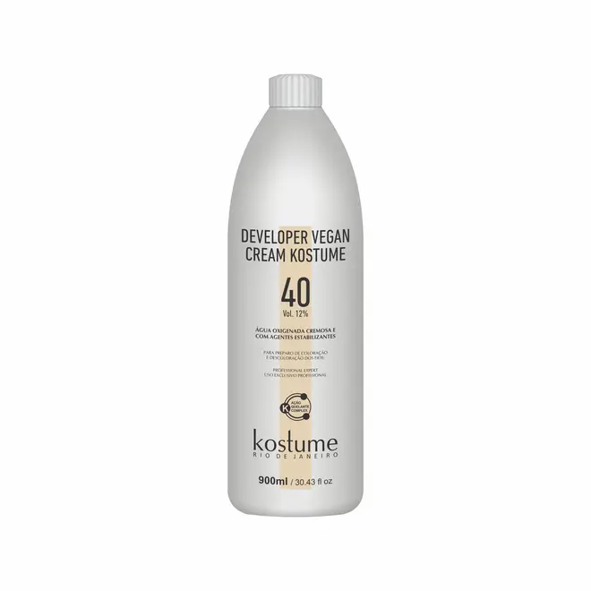 Água Oxigenada Vegana Kostume 40 volumes 900ml
