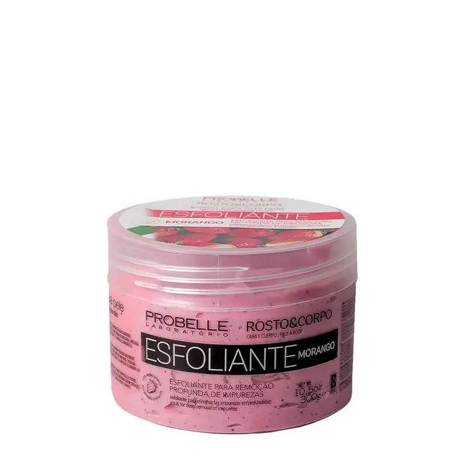 Esfoliante Rosto e Corpo Probelle Morango 300g
