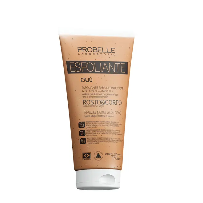Esfoliante Rosto e Corpo Probelle Caju 150g