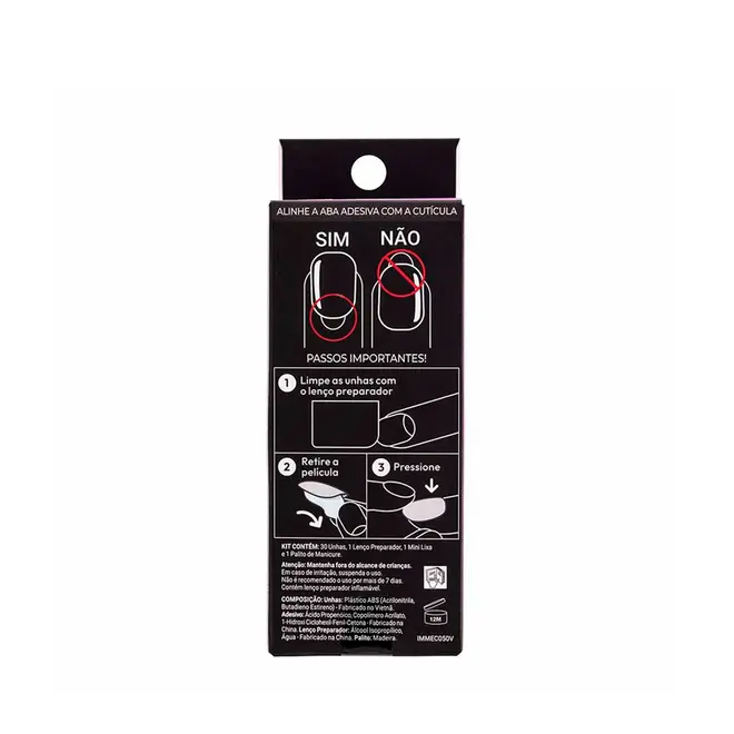 Unha Postiça Autocolante Kiss New York imPRESS Mabnetics Levels