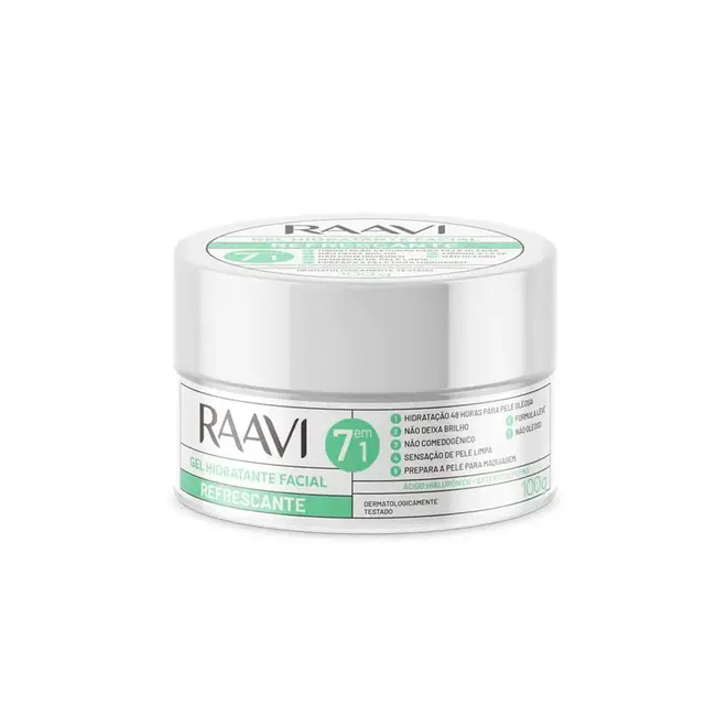 Gel Facial Hidratante Raavi Refrescante 100g