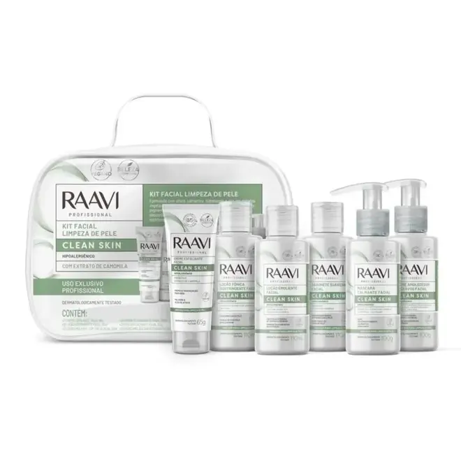 Kit Limpeza de Pele Raavi Clean Skin