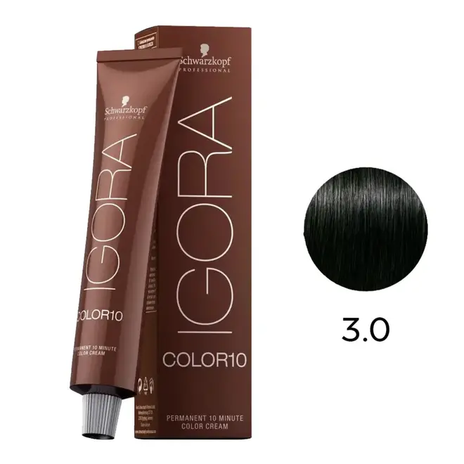 Coloração Permanente Igora Royal Color10 3.0 Castanho Escuro Natural 60ml