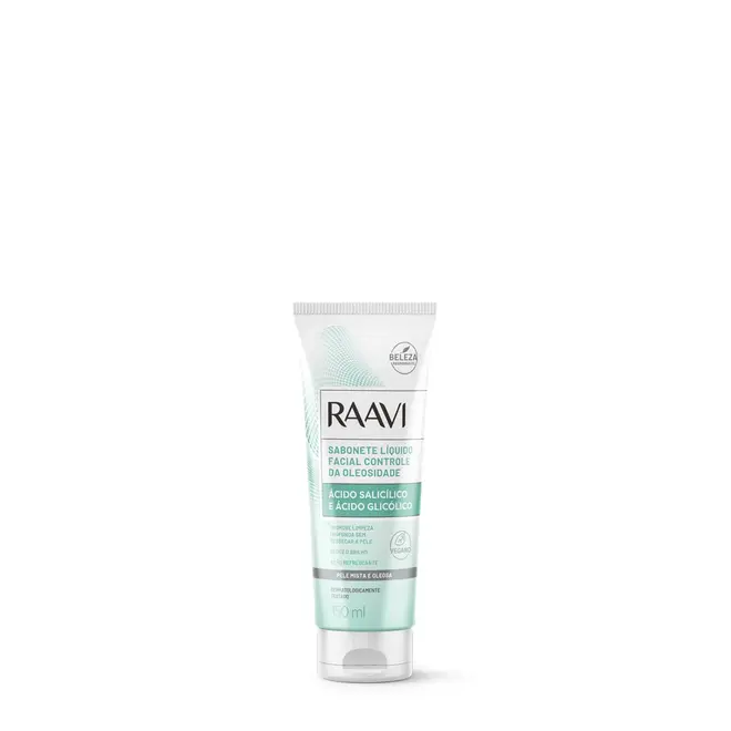 Sabonete Líquido Facial Raavi Controle da Oleosidade 150ml