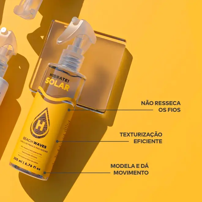 Spray Texturizador Hidratei Solar Beach Waves 250ml