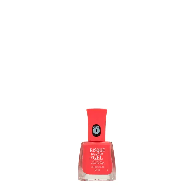 Esmalte Risqué Diamond Gel Vejo FLores em Mim 9,5ML