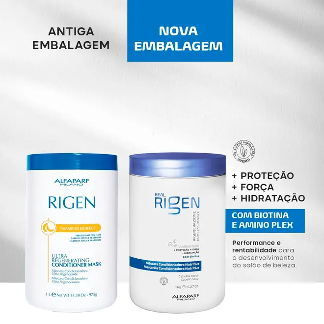 Máscara Capilar  Alfaparf Milano Real Rigen Nutritiva 1Kg