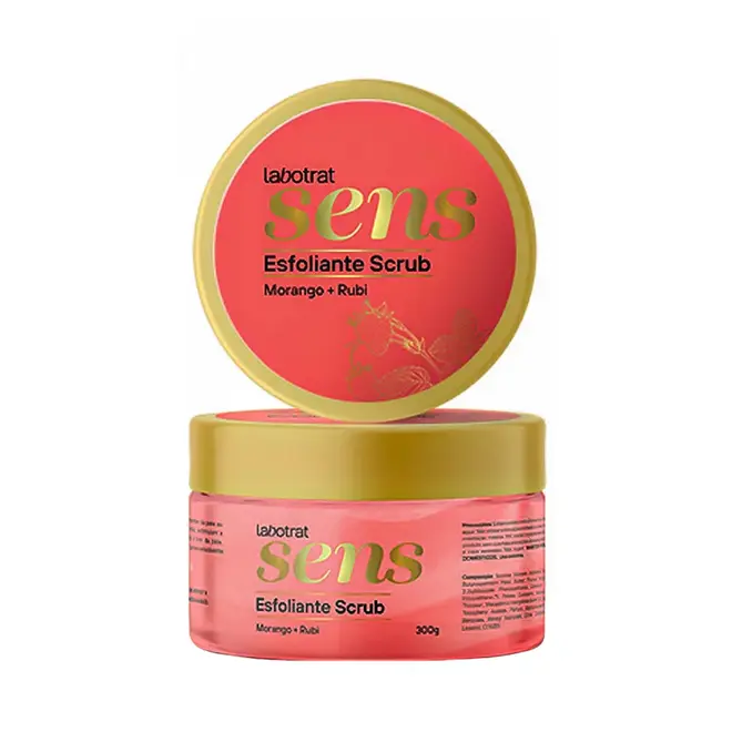 Esfoliante Scrub Morango e Rubi Labotrat Sens 300g