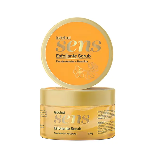 Esfoliante Scrub Flor de Ameixa e Baunilha Labotrat Sens 300g