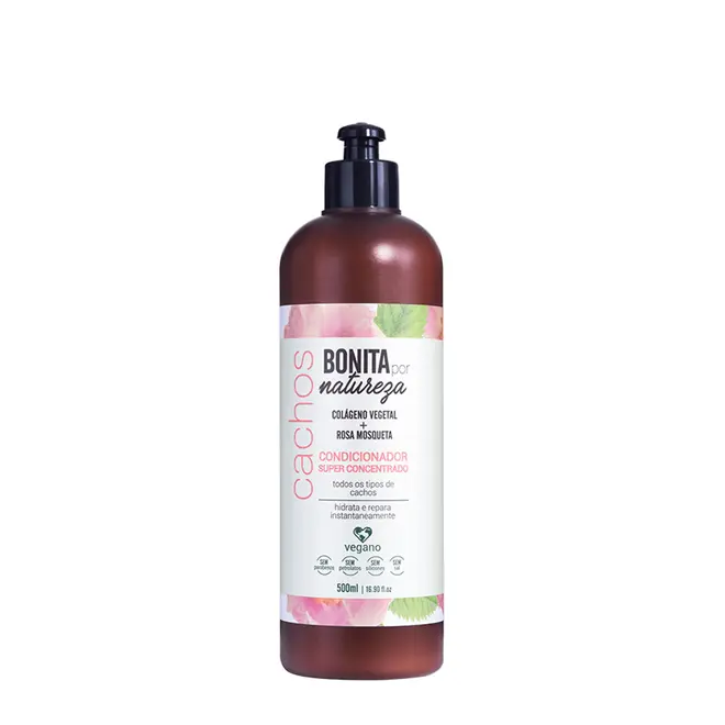 Condicionador Yenzah Bonita Por Natureza Cachos Rosa Mosqueta 500ML