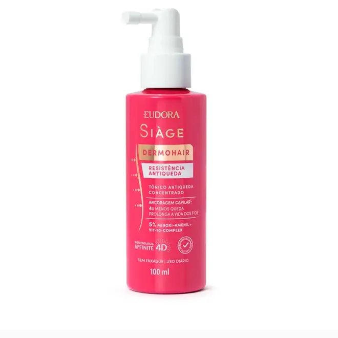 Tônico Capilar Concentrado Eudora Siàge Resistência Antiqueda -  100ml