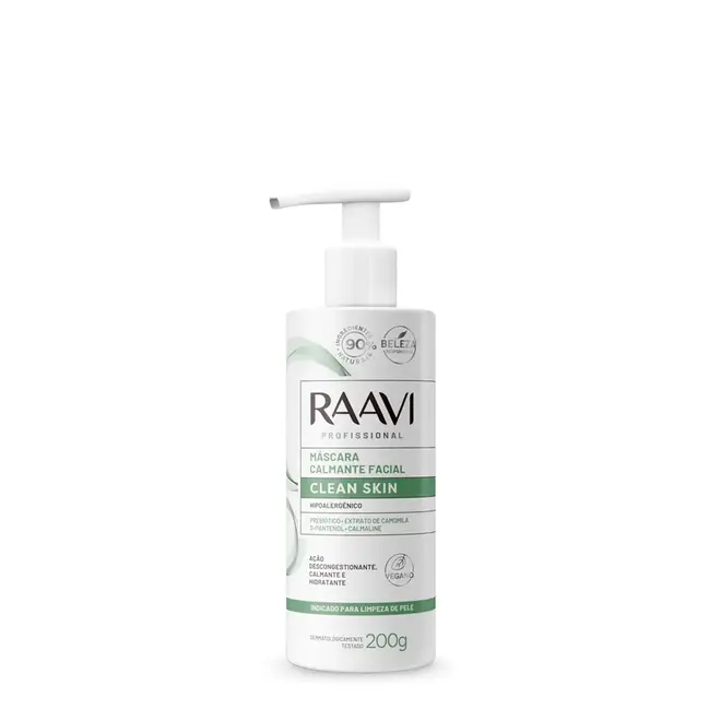 Máscara Facial Raavi Calmante Clean Skin 200g
