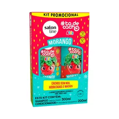 Shampoo e Condicionador Salon Line Morango #todecacho Kids 300/200ml