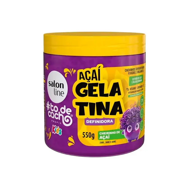 Gelatina Açaí Salon Line #todecacho Kids Condicionante 550g
