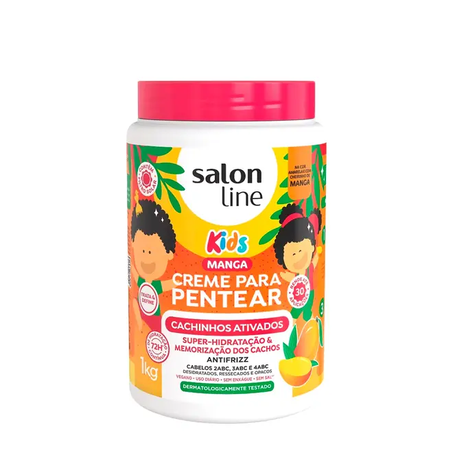 Creme para Pentear Salon Line Manga Kids Cachinhos Ativados 1kg