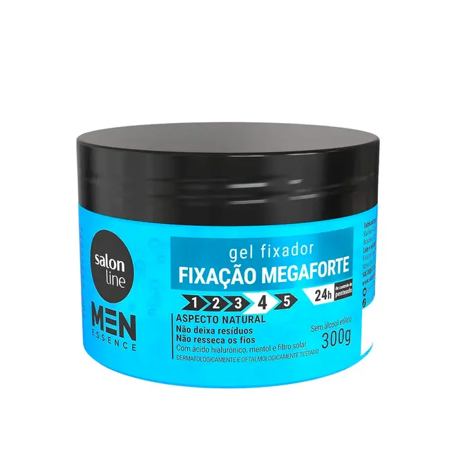 Gel Fixador Salon Line Mega Forte Men Essence 300g