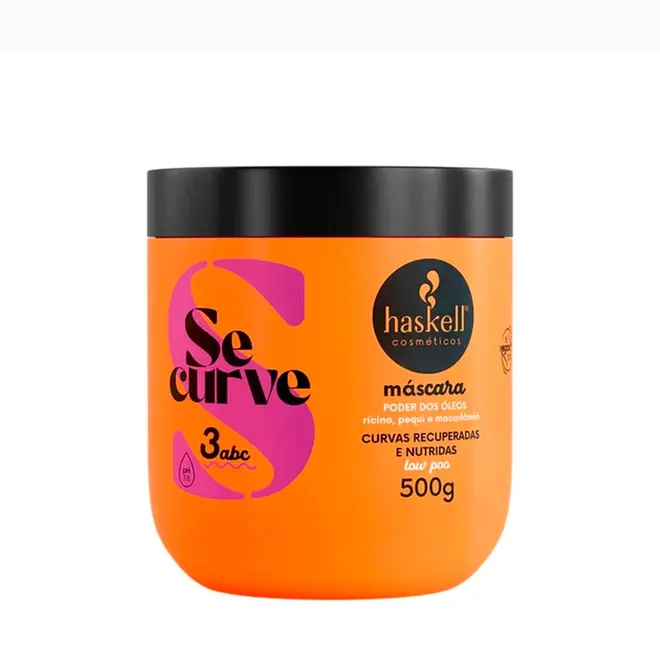 Máscara Capilar Haskell Se Curve Poder dos óleos 500ml