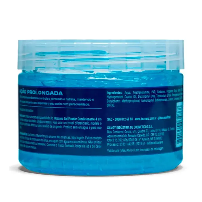 Gel Fixador Bozzano Condicionante Ação Prolongada Azul 300g