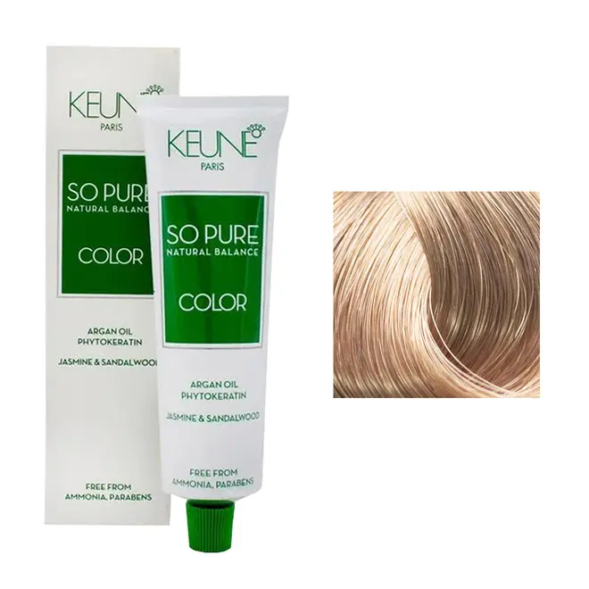 Coloração Keune So Pure 9.13 Louro Muito Claro Cinza Dourado 60ML