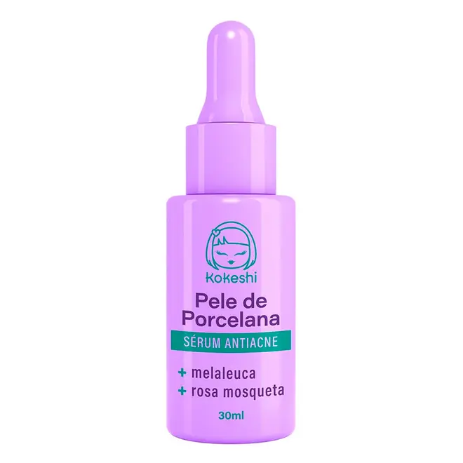 Sérum Facial Antiacne Kokeshi Pele de Porcelana Antisséptica 30ml